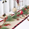 DearHouse 6FT Berry Pine Christmas Garland with Spruce Cypress Berries