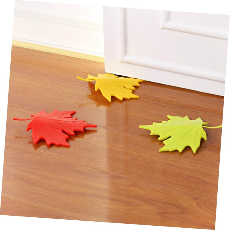 TEHAUX 4pcs Maple Leaf Door Stoppers Safe Material Safety Door