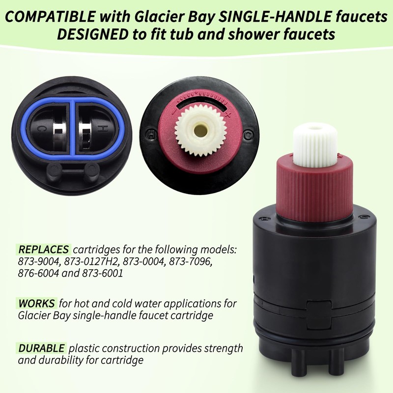 Faucet Cartridges for Glacier Bay Single-Handle Tub/Shower Faucets