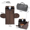 Leather Garment Bag for Travel, Modoker Carry On Suit Carrier
