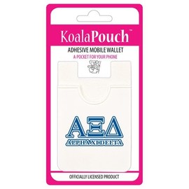 Sorority Shop Alpha Xi Delta - Koala Pouch - Adhesive Cell Phone Wallet with AXiD Greek Letter Design