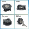 Pack of 5 socket locks, socket lock for earthing contact