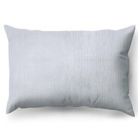 PinkZebra Organic Muslin Cushion Cover 40 x 60 cm for Children & Adults, Soft Pillowcase GOTS Certification, Made in EU, Cushion Cover with Zip, Grey