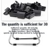 30 Pcs 25mm Rectangle Chair Leg Tips - Plastic U