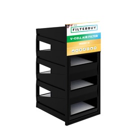 Filterbuy 12x24x12 4V-Cell Air Filter MERV 11 HVAC Replacement (1-Pack)