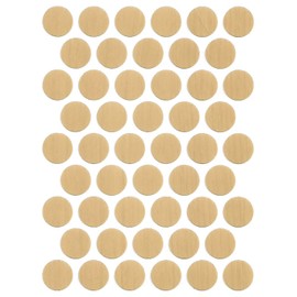 Screw Cover Caps 9/16" (50 Pack) – Self-Adhesive PVC Stickers for Furniture, Shelving & Screw Holes – Durable & Easy to Apply. Maple Tree