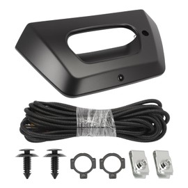 Werruibon Backup Camera with Tailgate Handle Bezel Trim Compatible with 2002 2003 2004 2005 2006 Avalanche 1500 2500 Pickup Truck Replaces 93440179 15094722 GM1916104 GM1916105