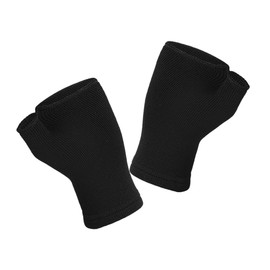 minkissy 1 Pair Breathable Sports Gloves with Non Slip Palm Pads Fingerless Grip Gloves for Weightlifting Gymnastics Outdoor Training Durable Wrist Straps for Enhanced Performance and