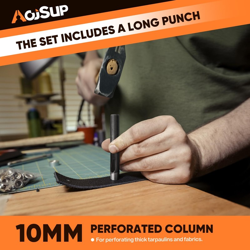 AojSup Professional Eyelet Pliers Set
