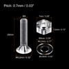 sourcing map 20 Sets Phillips Machine Screws M4 x 20