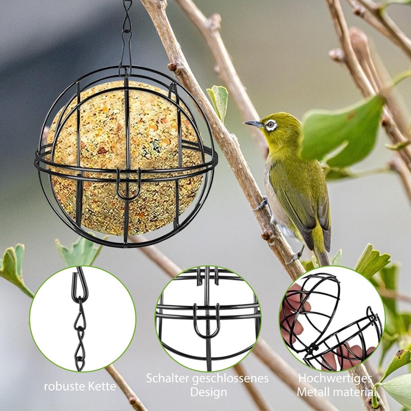 Cfcyhla Pack of 4 Fat Ball Holders for Hanging, Fat