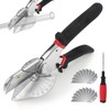 Miter Shears,Angle Mitre Shear Cutter with 20 Replacement Blades and