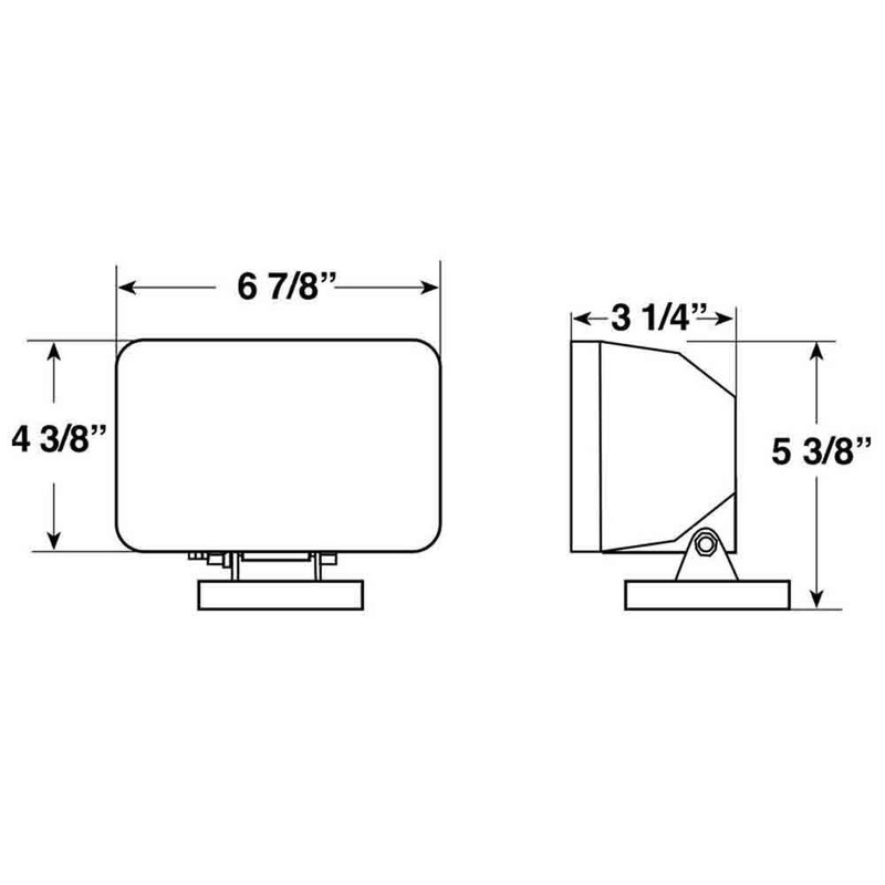 Peterson Magnetic-Mount Auxiliary Work Light - Flood Beam (504HFM)