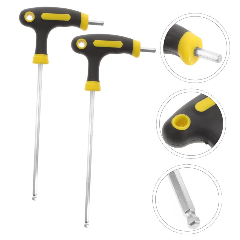 TEHAUX Long Arm Wrench t Handle Ratchet Set 5mm Key