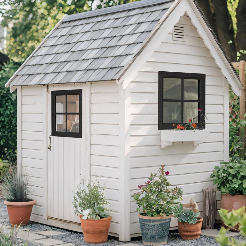 NOTASA Shed Windows 2 Pack, Chicken Coop Windows 12" x