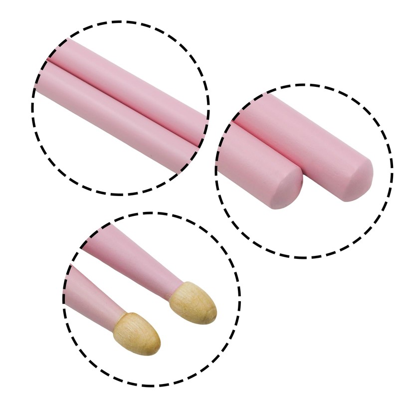 Yinluluna 2 Pairs 5A Oval Maple Wood Drum Sticks, Wood