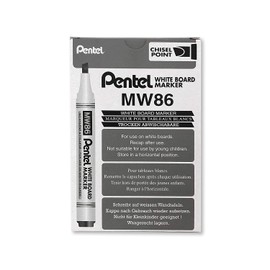 Pentel 4.5mm Chisel Tip White Board Marker - Black