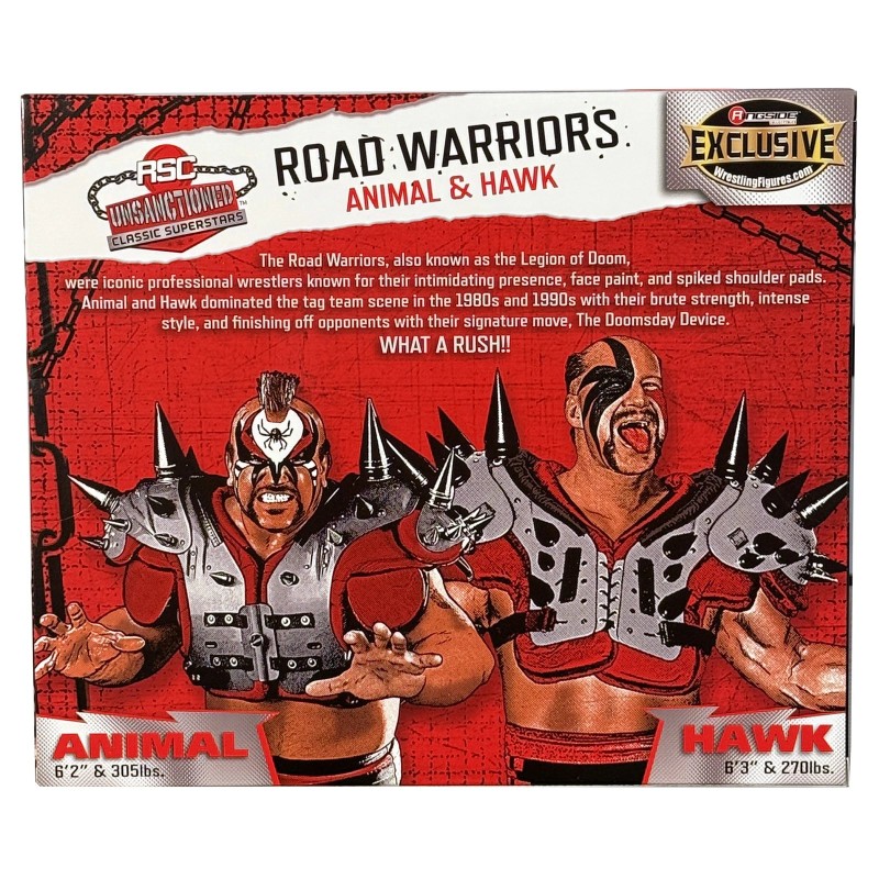 Ringside Collectibles (Variant Grey) Road Warriors - RSC Unsanctioned Classic