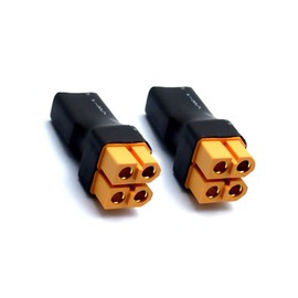 FLY RC 2PCS No Wire 1 XT60 Male to 2 XT-60 Female XT60 Parallel Battery Connectors for RC NiHM Lipo Battery ESC