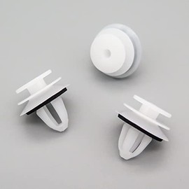VVO Fasteners Plastic Rear Door Card Clip, White (Pack of 10)