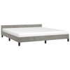 vidaXL Velvet Bed Frame Platform Bed, Scandinavian Style/Slats Support/No Box