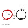 Romantic 2pcs/Pair Magnet Couple Bracelet Adjustable Matching Braclet Rope Black