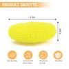 SeewtLice 100 Pcs Plastic Dish Scrubbers, Reusable Non-Scratch Nylon Scouring