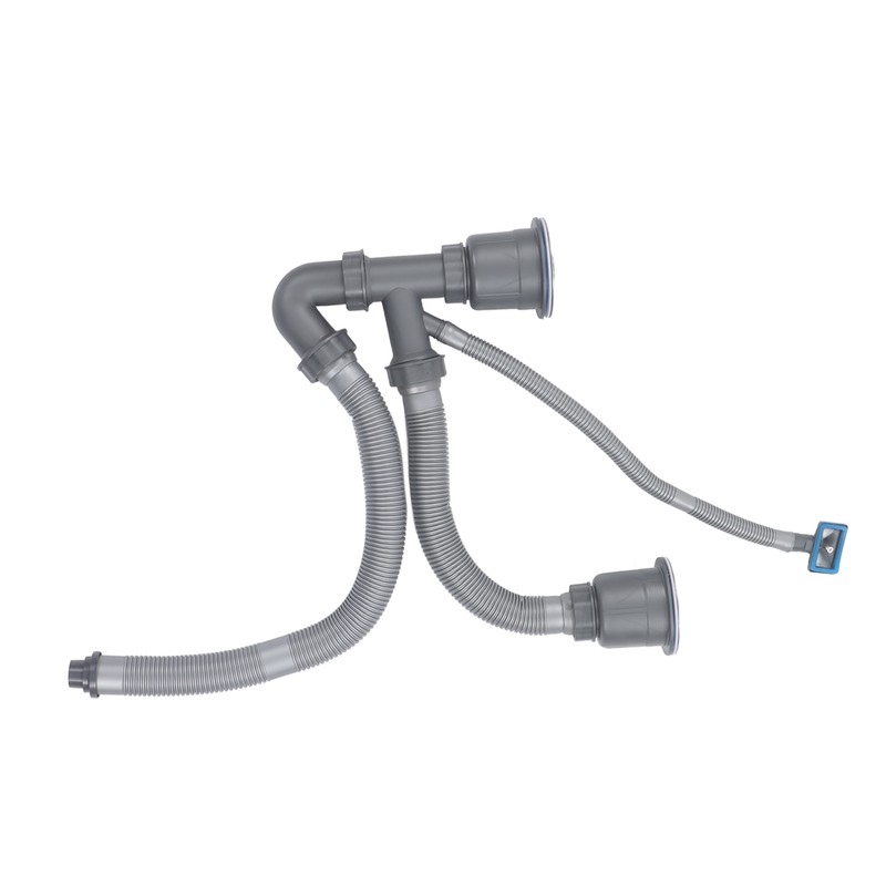 Kitchen Sink Double Hose Drain Kit Quick Draining Expandable Multiple