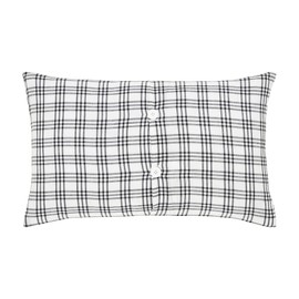 VHC Brands Sawyer Mill Black White Family Decorative Farmhouse Throw Pillow for Sofa Couch Bed 14x22