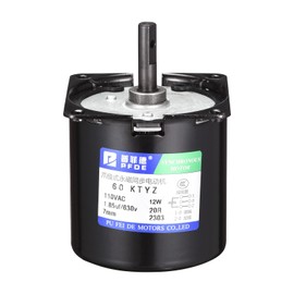 MECCANIXITY Permanent Magnet Synchronous Gear Motor 20RPM 110V 12W 50/60Hz CW/CCW Control AC Motor