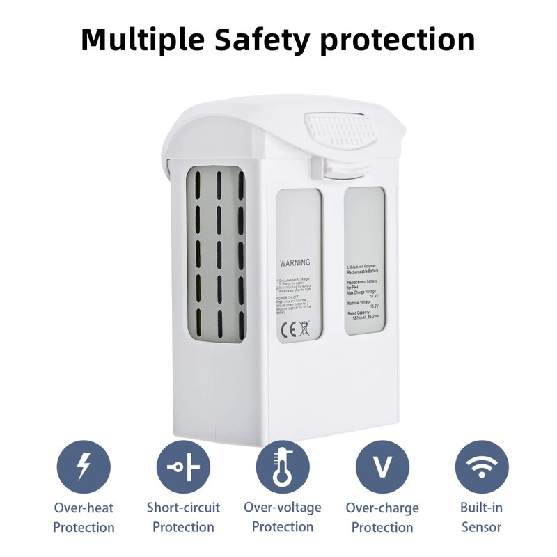 KUWATA Phantom 4 Batteries, 2-Pack 5870mAh Intelligent Flight Battery for