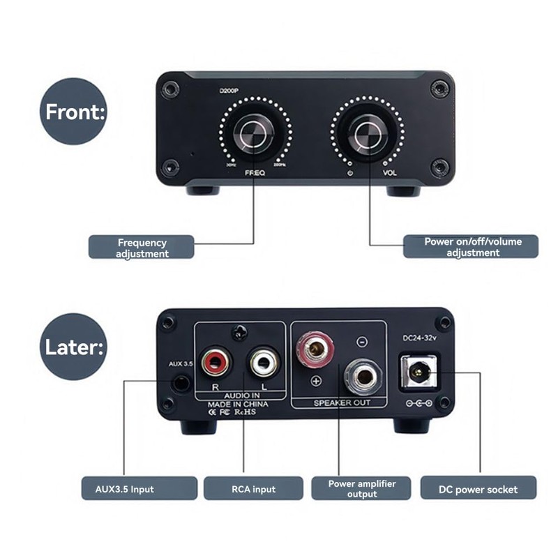 Peakloong HiFi Fever Digital Audio Amplifier D200P TPA3221 Mono High