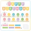 JarThenaAMCS 61Pcs Happy Birthday Bulletin Board Set Boho Happy Face