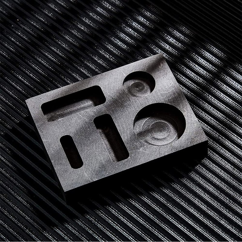 Crucible Graphite Square Melting Casting Refining Ingot Mould Gold Silver