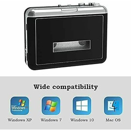 Rybozen Portable Cassette Player Converter, Convert Tapes to Digital MP3 New Upgrade