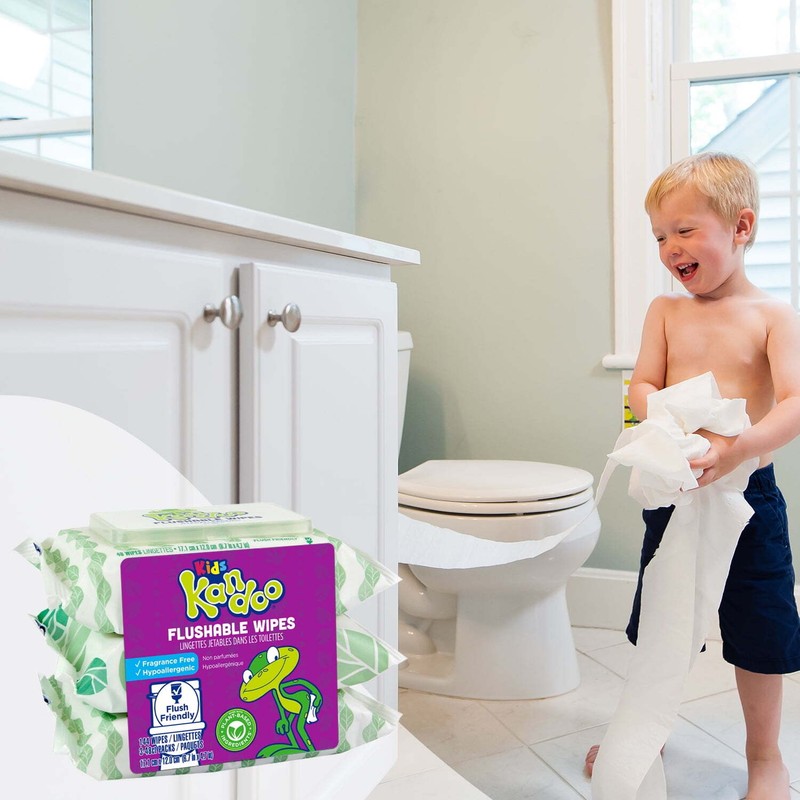 Kandoo Kids Sensitive Flushable Cleansing Wipe Potty Training Aid Fragrance