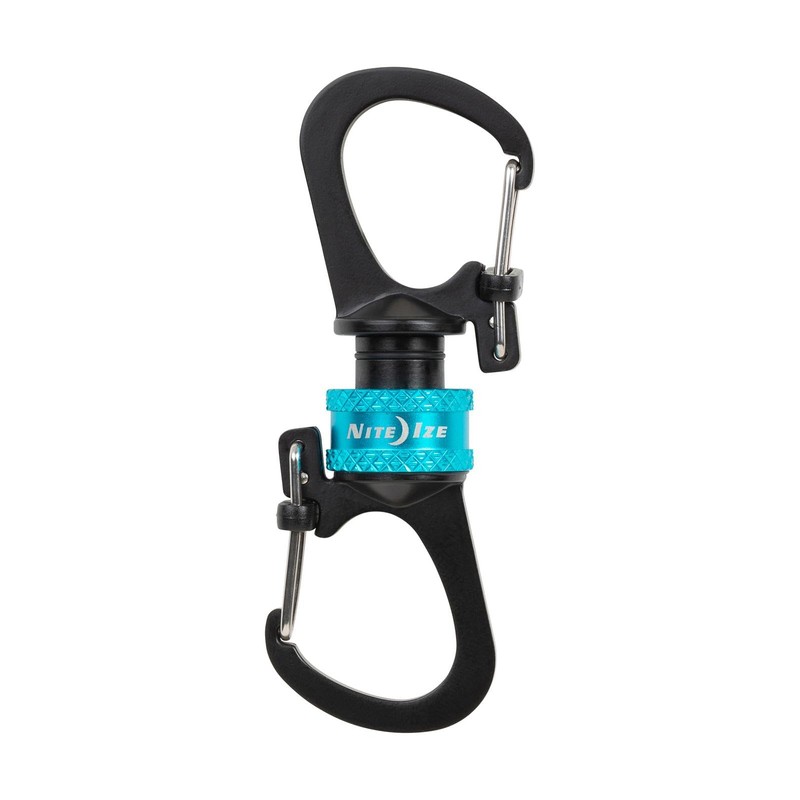 Nighteyes MSBL-03-R7 360° Magnetic Slide Lock Carabiner, Blue