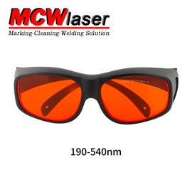 MCWlaser 190-540nm Laser Safety Glasses Goggles OD7+ For UV light Violet Blue Green Laser 405nm 445nm 450nm 473nm 532nm Absorption Type EP-3 Style 9