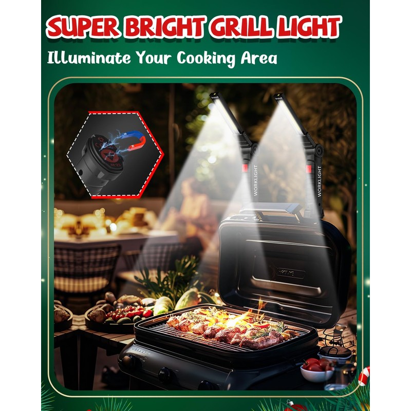 Coquimbo Tool Gifts for Men Him, Rechargeable LED Work Light