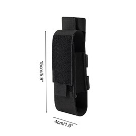 Tactical Tourniquet Pouch, Elastic Tourniquet Holder Holster Molle Flashlight Holster for Hiking Camping Climbing Biking Traveling