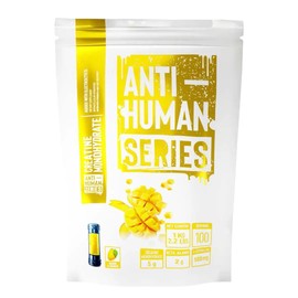 Antihuman Series Creatine Monohydrate | Suplemento Alimenticio en Polvo con Beta Alanina, L-Citrulina, Vitamina C y Biotina | Aporte Nutricional para Energía y Rendimiento | Sabor Mango | 1 kg | 100 Porciones