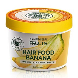 Garnier Fructis mascarilla cabello natural vegana hair food banana Banana + Mascarilla para cabello natural y vegana coco, 350 ml