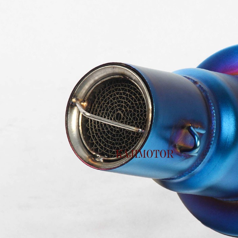 KAJIMOTOR Universal 51mm Metal Motorcycle Exhaust Can DB Killer Silencer