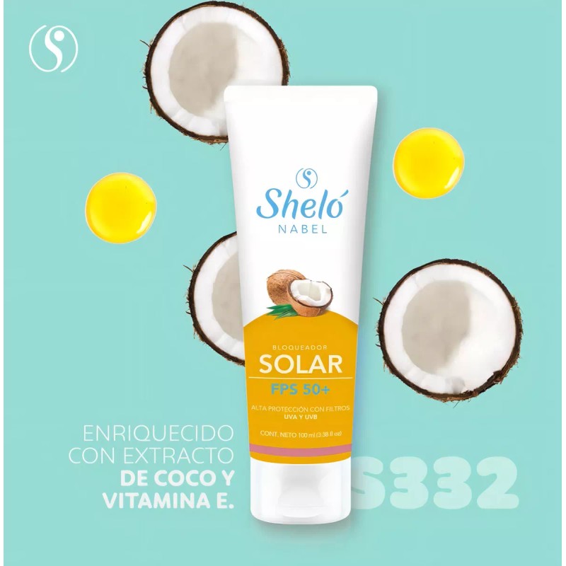 Sheló Nabel Bloqueador Solar FPS 50 Filtro UVA / UVB
