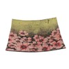 Pink Poppies - Square Decorative Glass Lacquerware Plate - Pink,