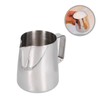 Milk Frother Cup 380ml 304 Stainless Steel High Durability Multifunctional