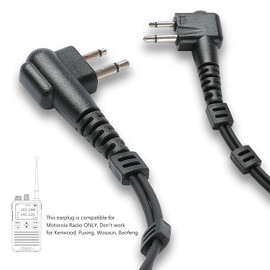 Radio Earpiece, Compatible with Motorola CP200 CP200D Earpiece, Motorola BPR40 CP100D CP185 RDM2070D Two Way Radio Headset,Walkie Talkie Earpiece with Mic,Earpiece for Motorola Walkie Talkie Radio