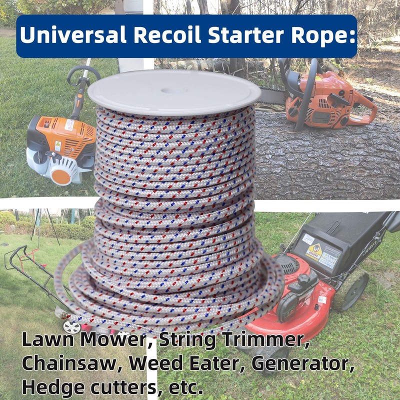 Recoil Starter Rope for Husqvarna STIHL Craftsman Chainsaw Lawn Mower
