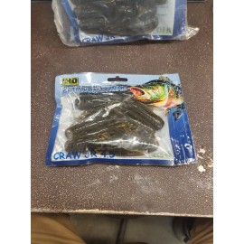 Reaction Strike Craw Jr. 4.5" 1 Pack Of 6. Hollow Body Craws