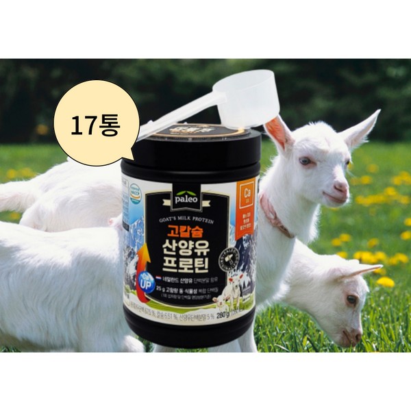 [On Sale] Paleo High Calcium Goat Milk Protein Dutch Animal Vegetable Protein 280g (including spoon) 17 cans / [온세일]팔레오 고칼슘 산양유프로틴 네덜란드 동물성식물성 단백질 280g(스푼포함) 17통